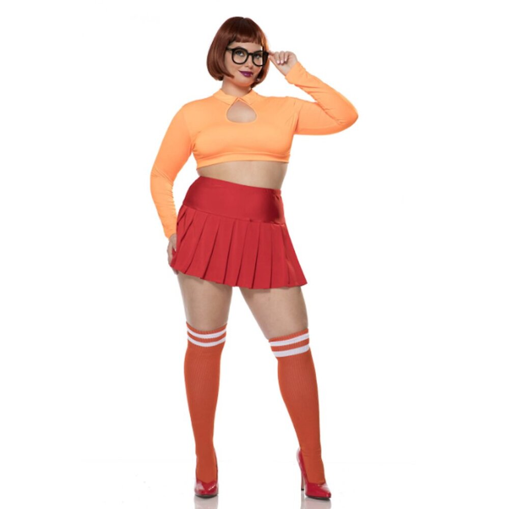 Plus Size Nerdy Detective Costume Set